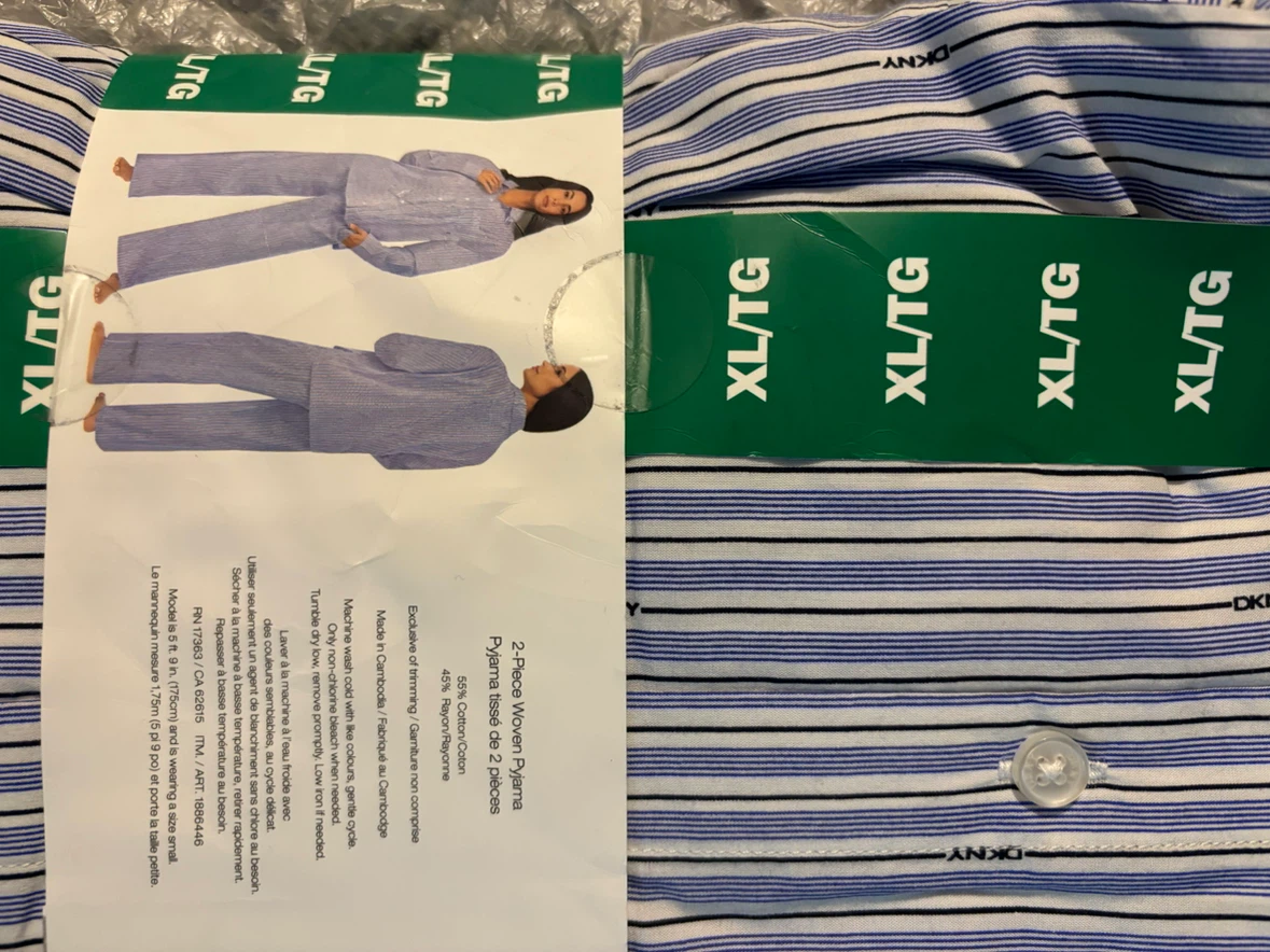 DKNY 2-Piece Woven Pyjama Set - XL/TG - photo 2