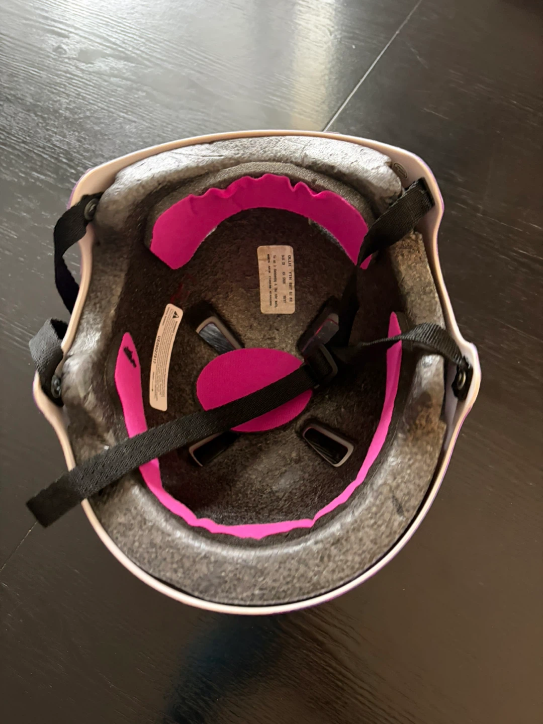Kids Helmet - Purple & Pink Swirl Design