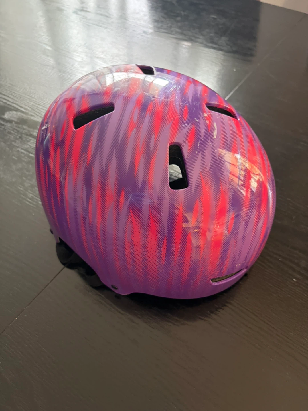 Kids Helmet - Purple & Pink Swirl Design - photo 2