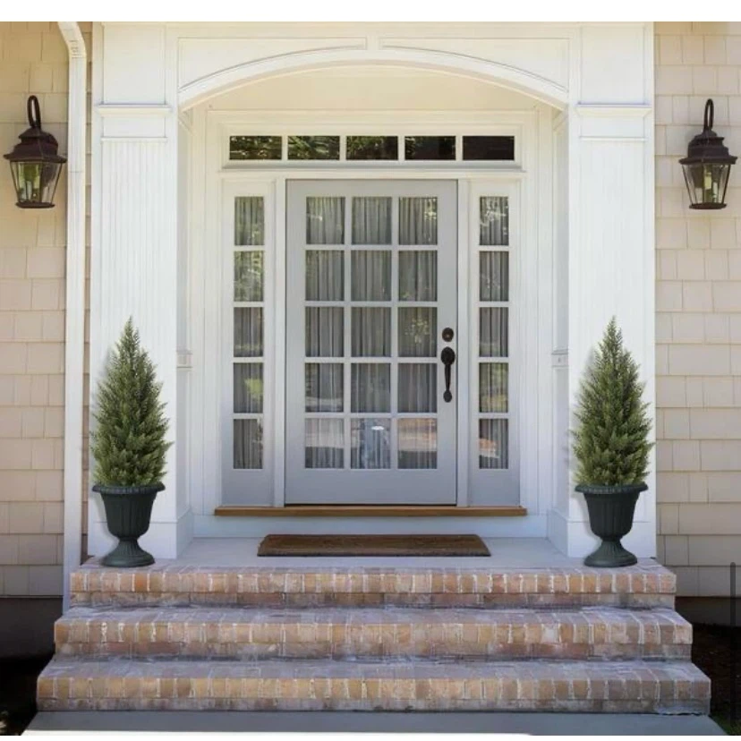 New VeriNatural 2-Pack Artificial Cedar Topiary Trees 3ft - photo 5
