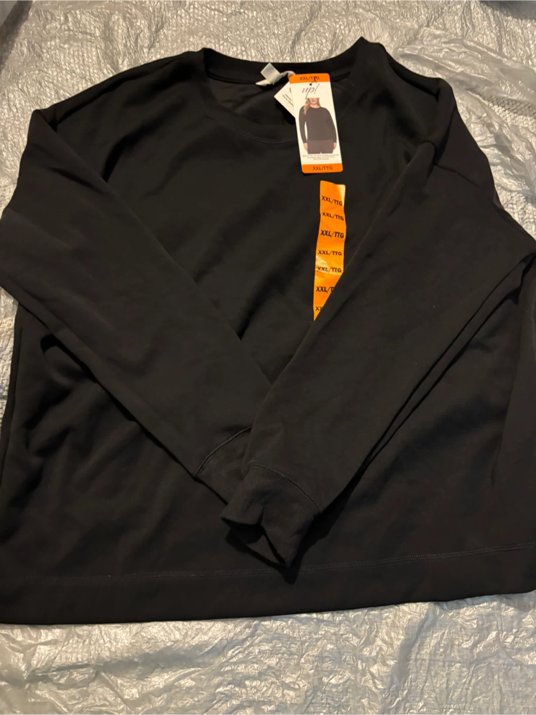 Tencel Modal Fibers Black Long Sleeve Top XXL