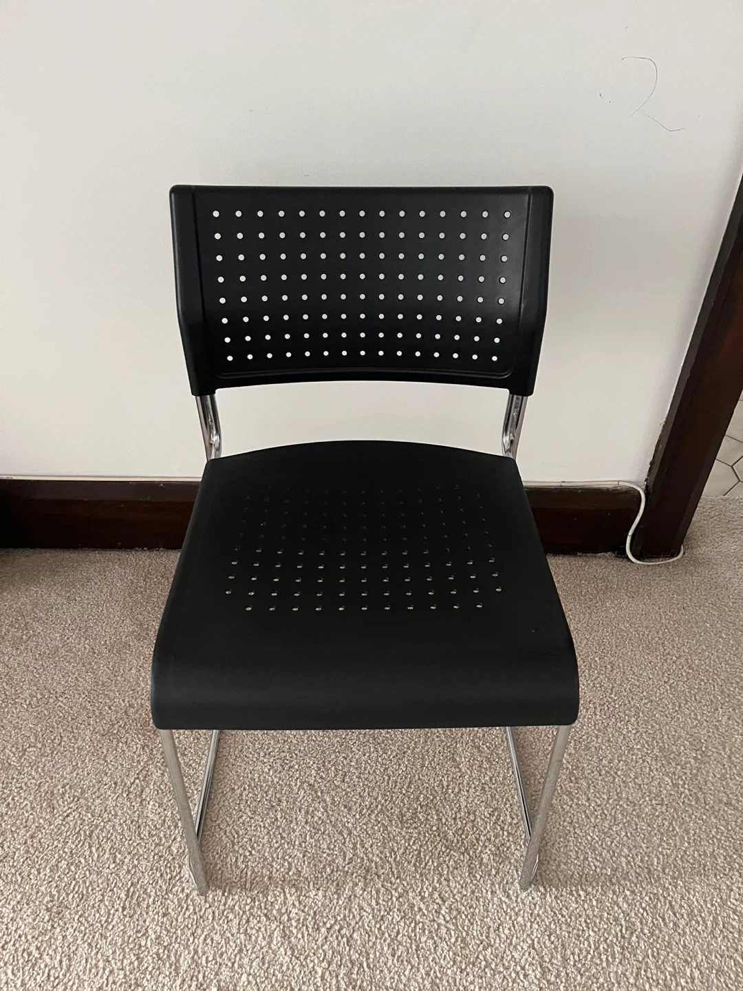 Black Stacking Chair - photo 2