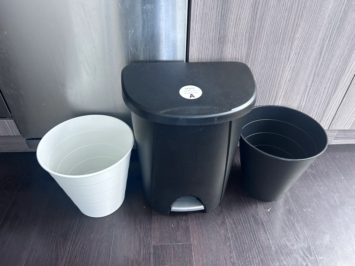 3 IKEA Trashcans