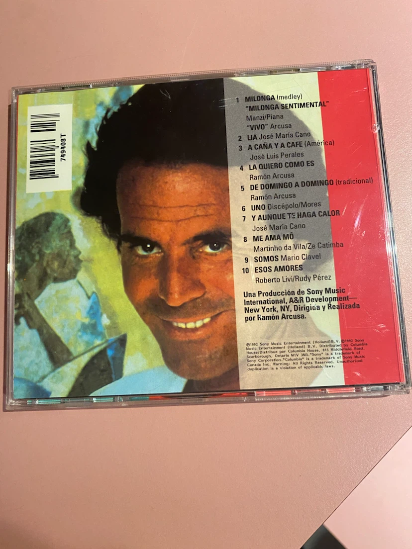 Julio Iglesias "Calor" CD - photo 2