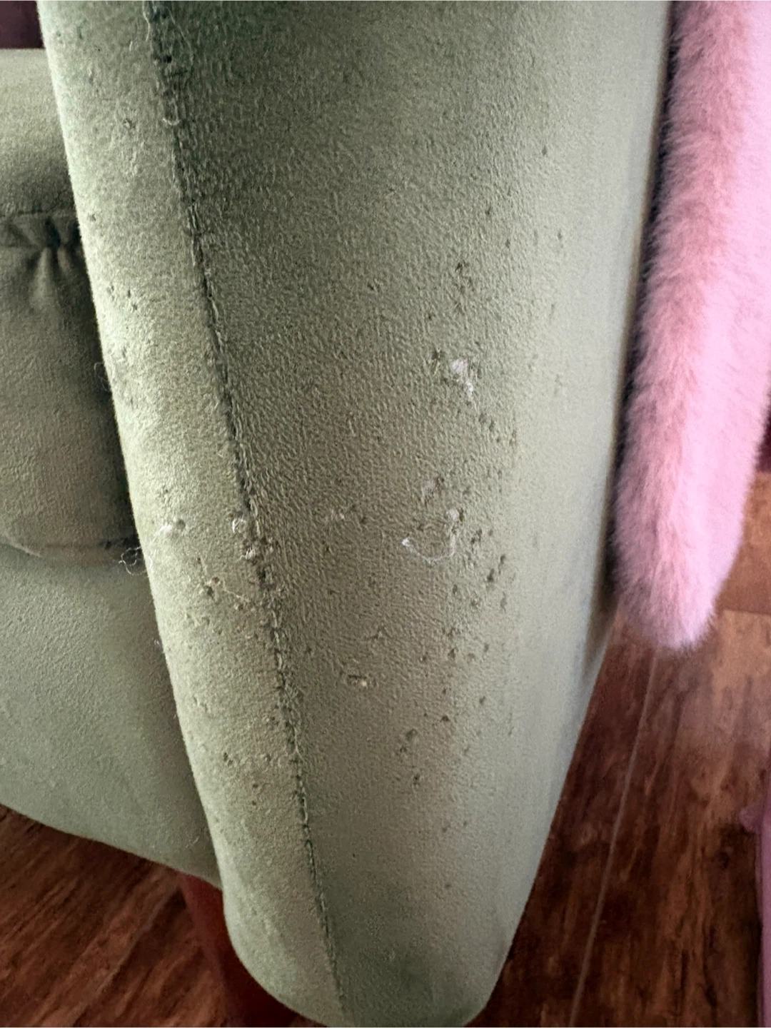 Green Velvet Loveseat - photo 3