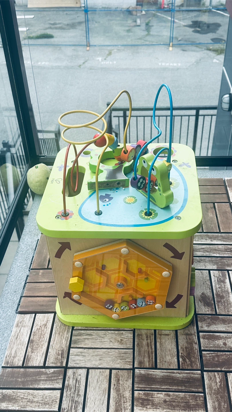 Wooden Activity Cube Toy