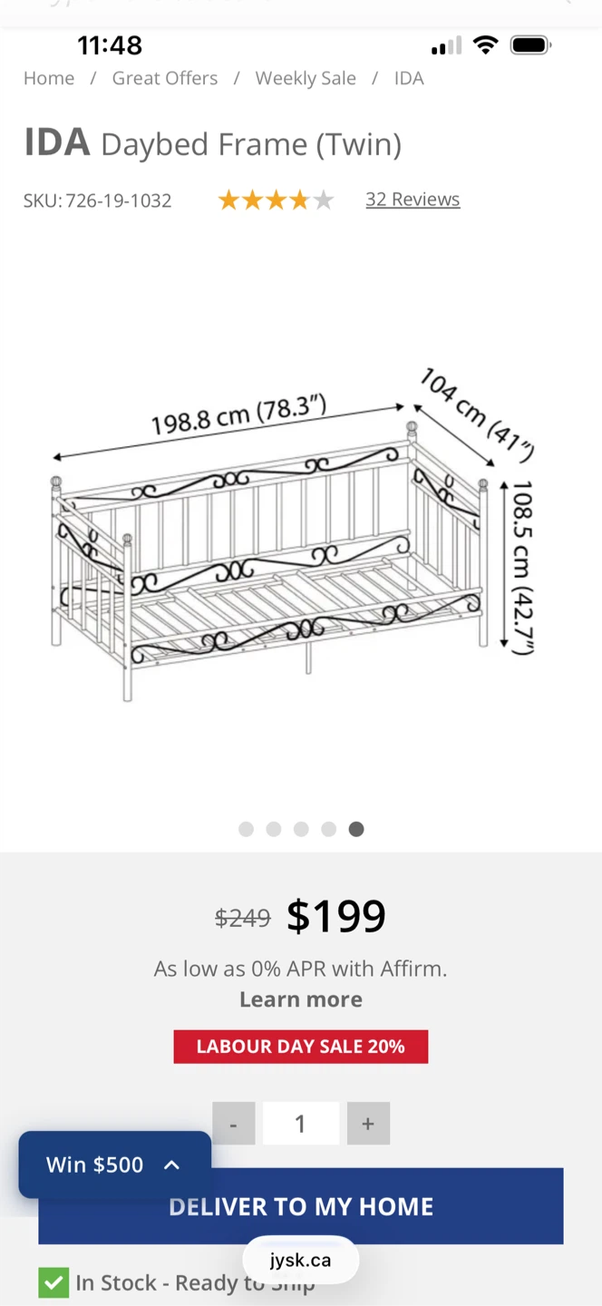 IDA Daybed Frame (Twin) - photo 2