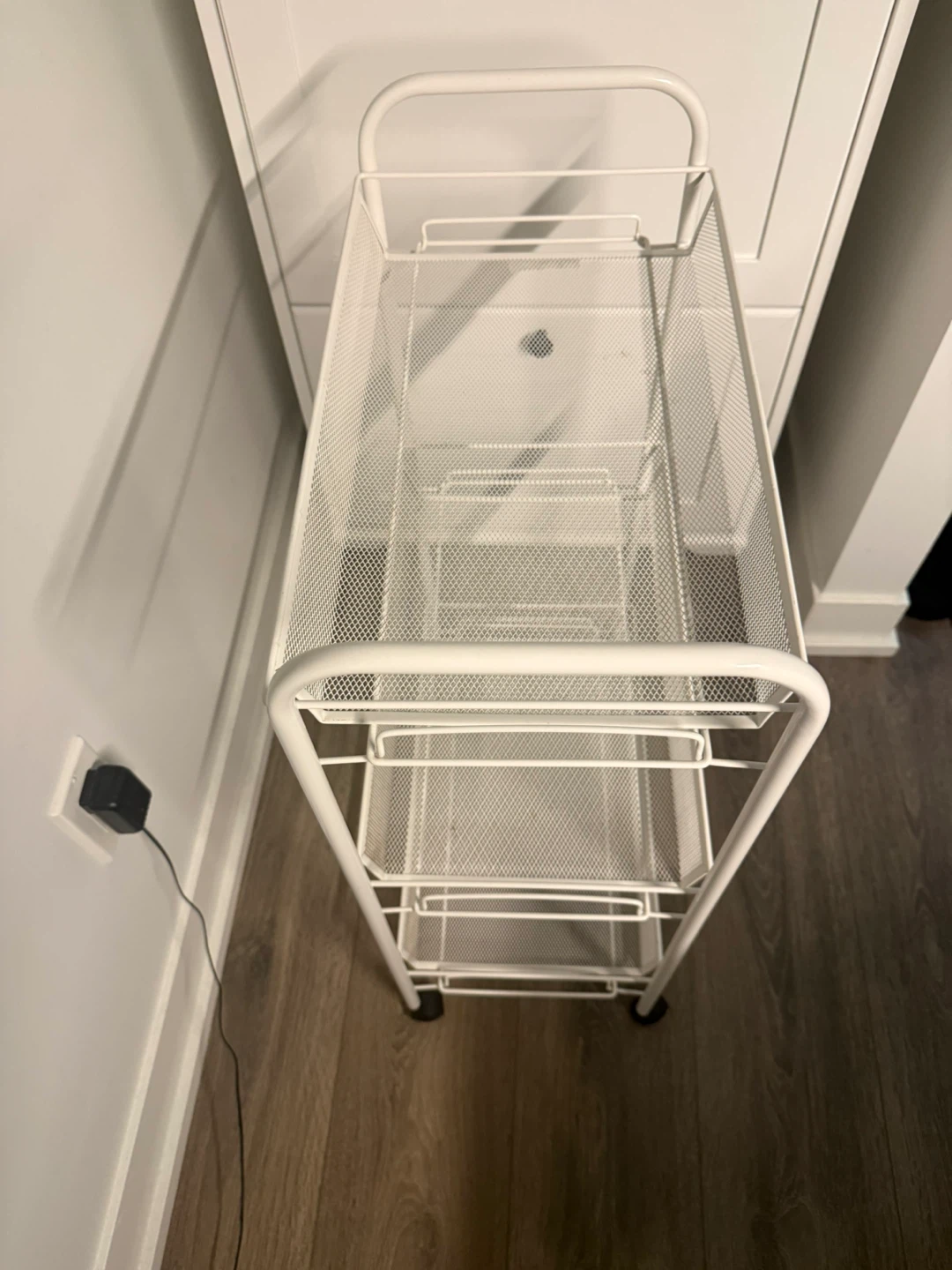 IKEA Hornavan White Rolling Cart - photo 2