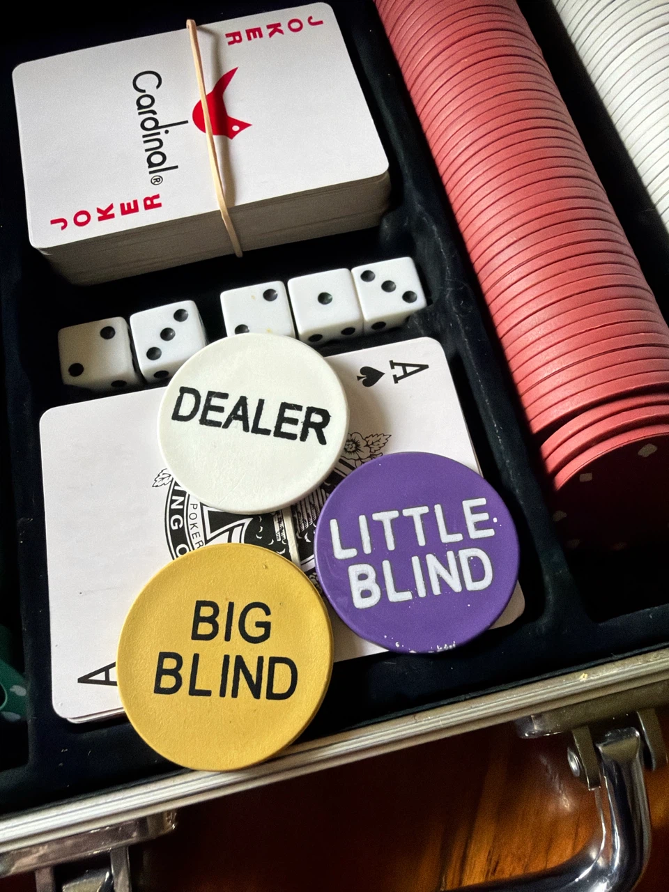 Cardinal poker set in its alumimum case - photo 4