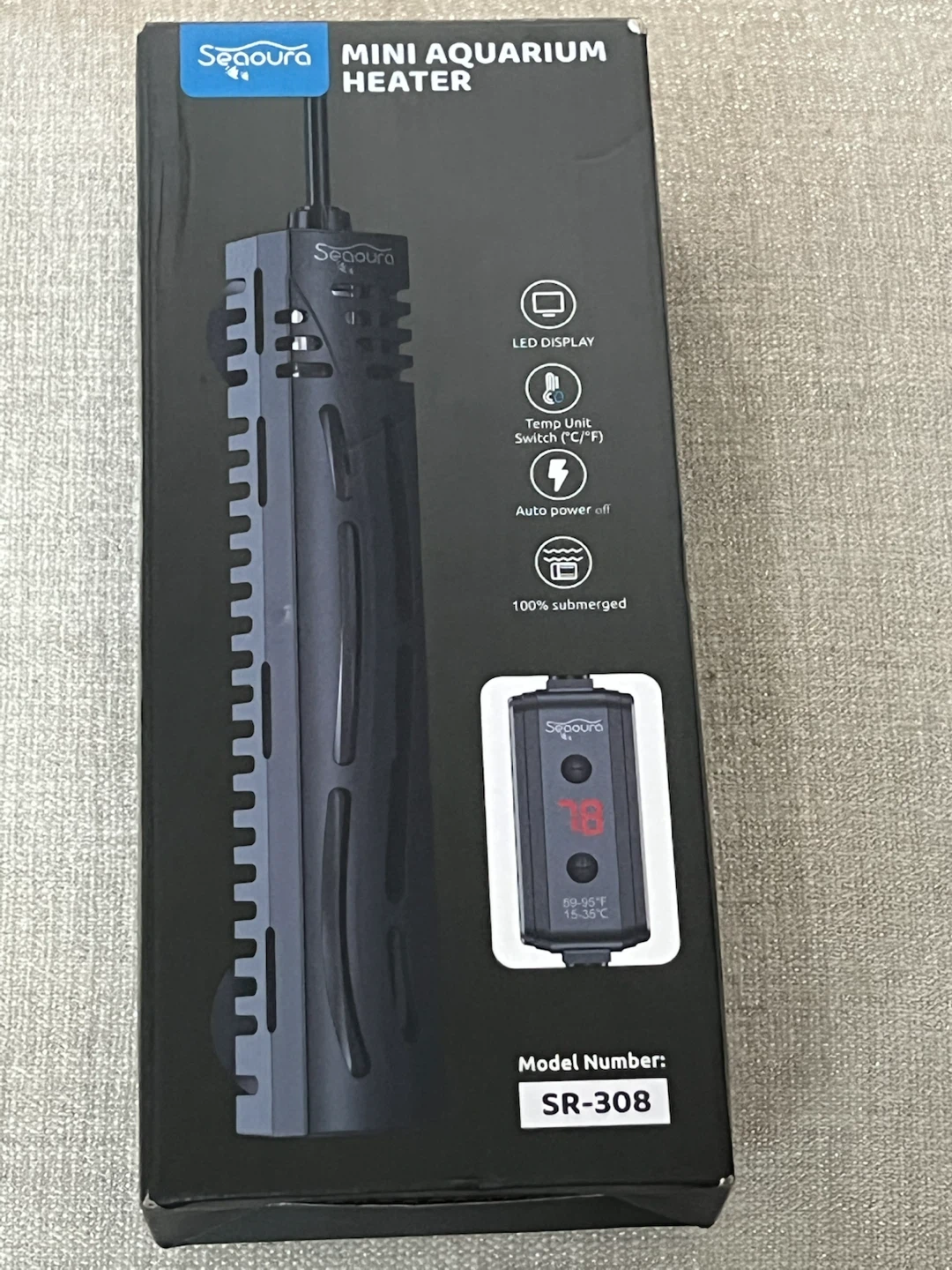 Seagoua Mini Aquarium Heater SR-308 (25W) - photo 4