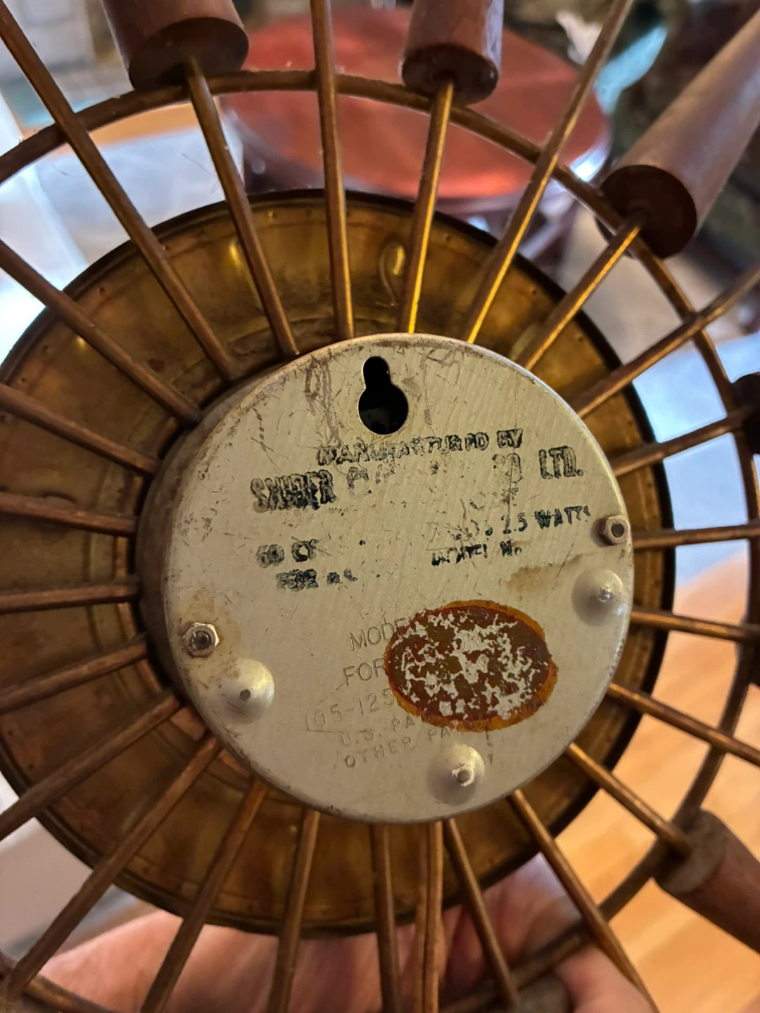 Vintage wall clock 1960s starburst SNIDER MCM Sputnik - photo 3