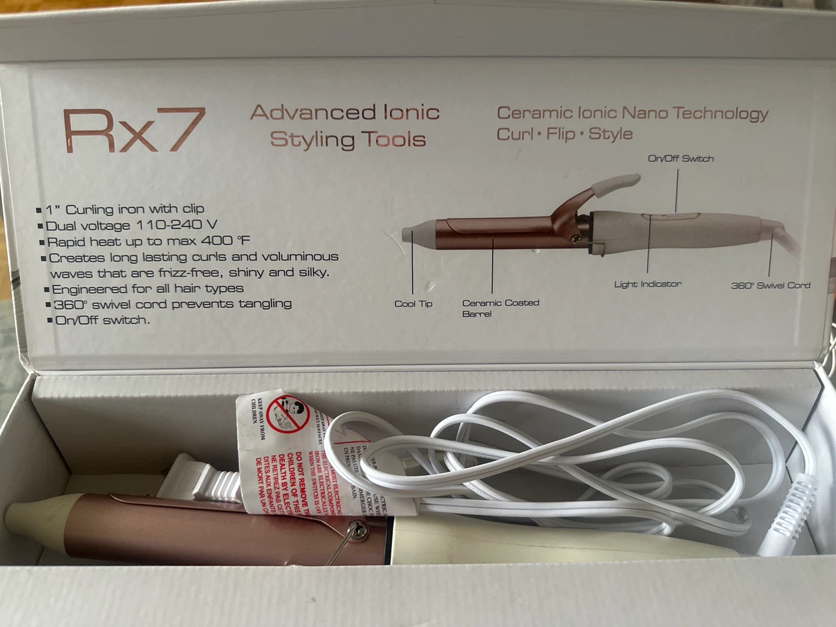 NEW RX7 Nano Ceramic Ionic Professional Salon Styler 1"