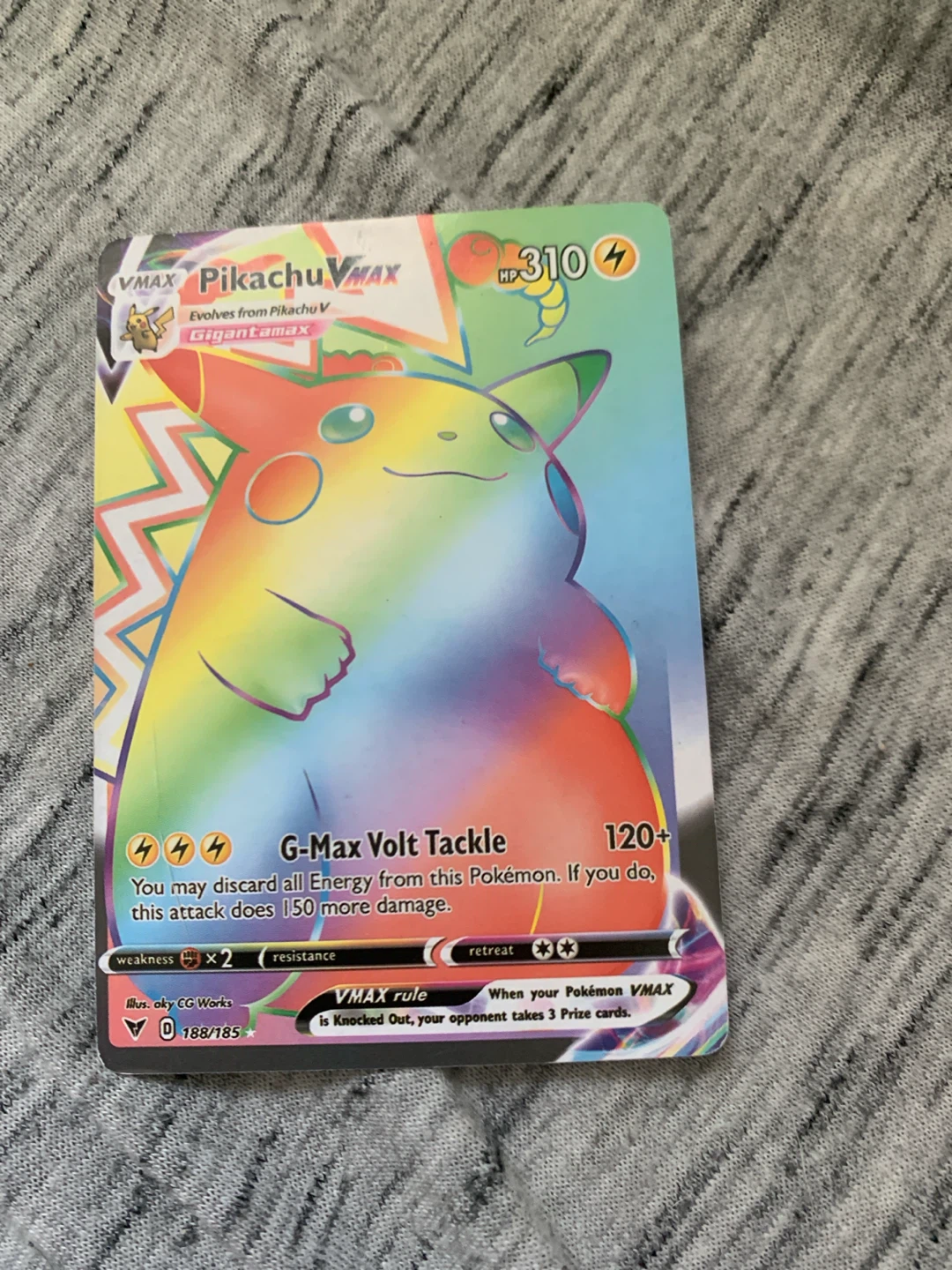 Pikachu VMAX Gigantamax Pokemon Card