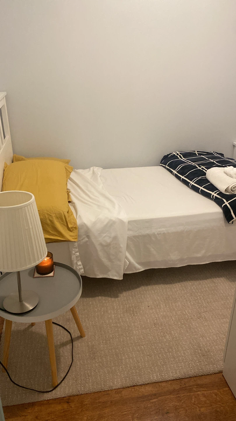 White Twin Bed Frame with Headboard - photo 3