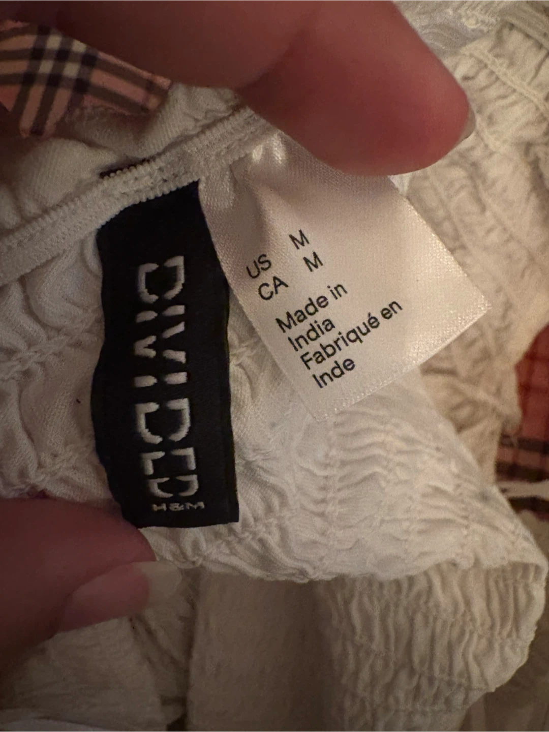 Divided H&M Smocked off shoulder top White - photo 2