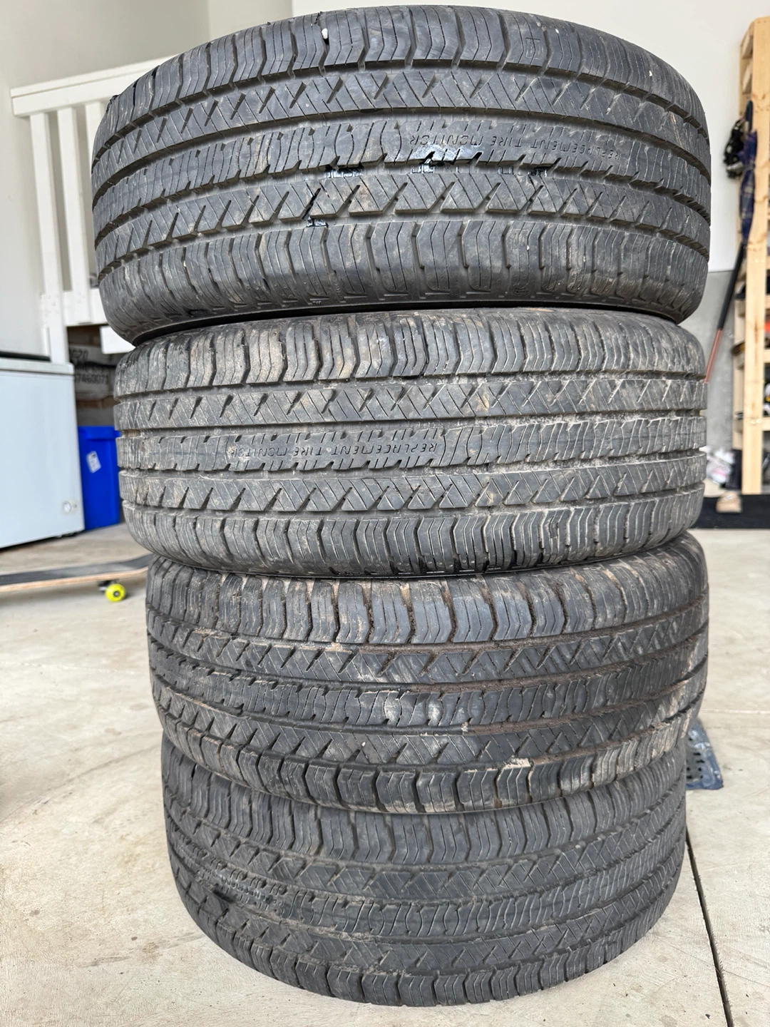 205/55r16 general evertrek gt set of 4 tires (dot 4225)