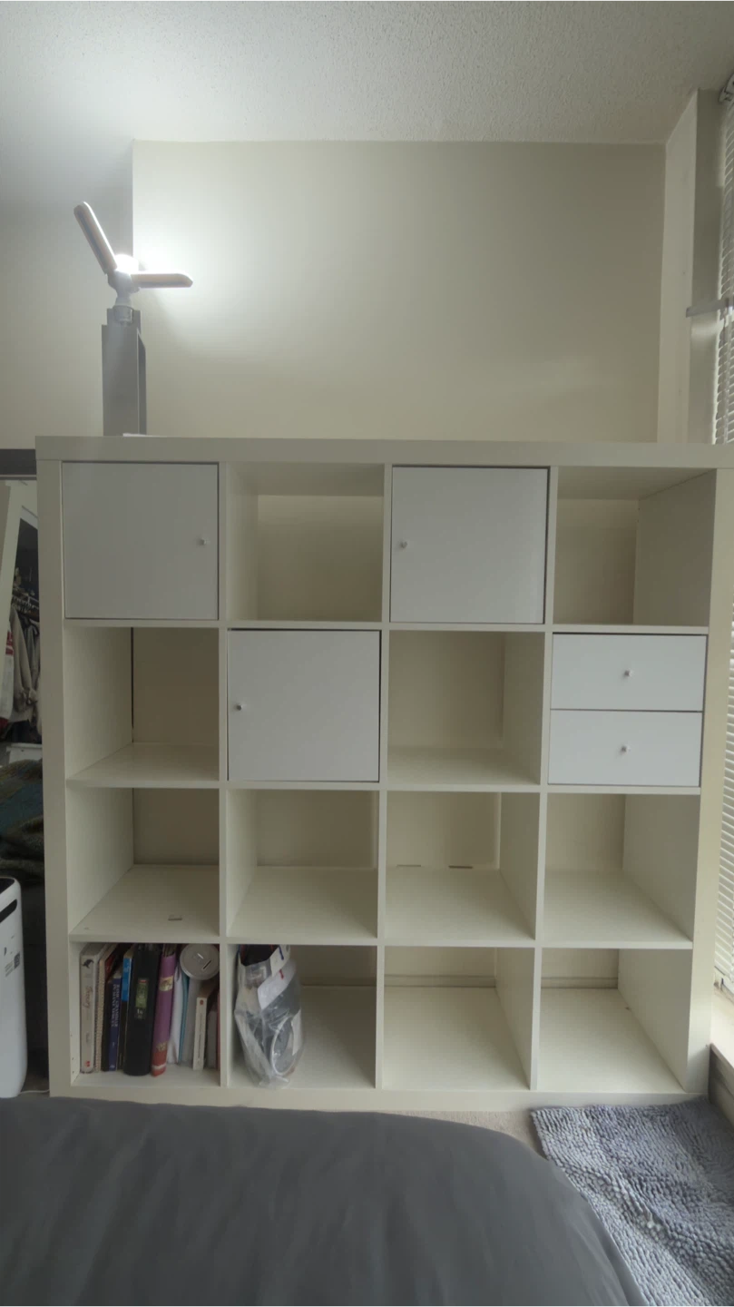 IKEA KALLAX 4×4 Shelf With Doors & Drawers – White - photo 2