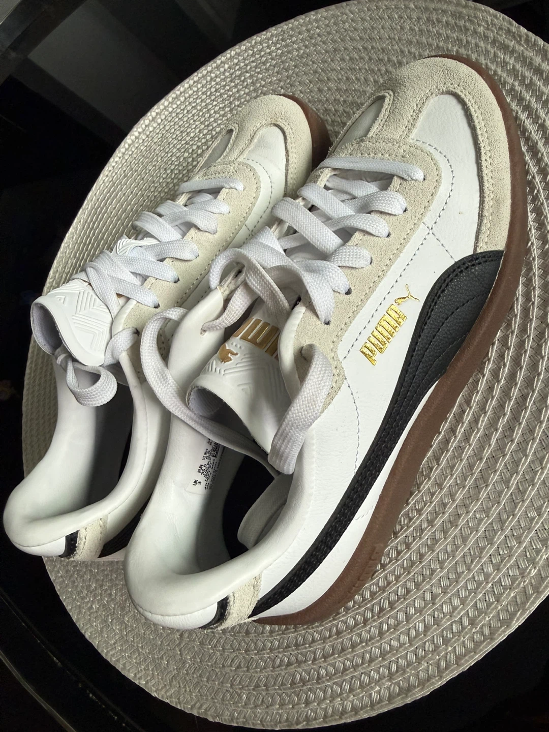 Puma White & Black Suede Sneakers - Women's US 5.5 - photo 2