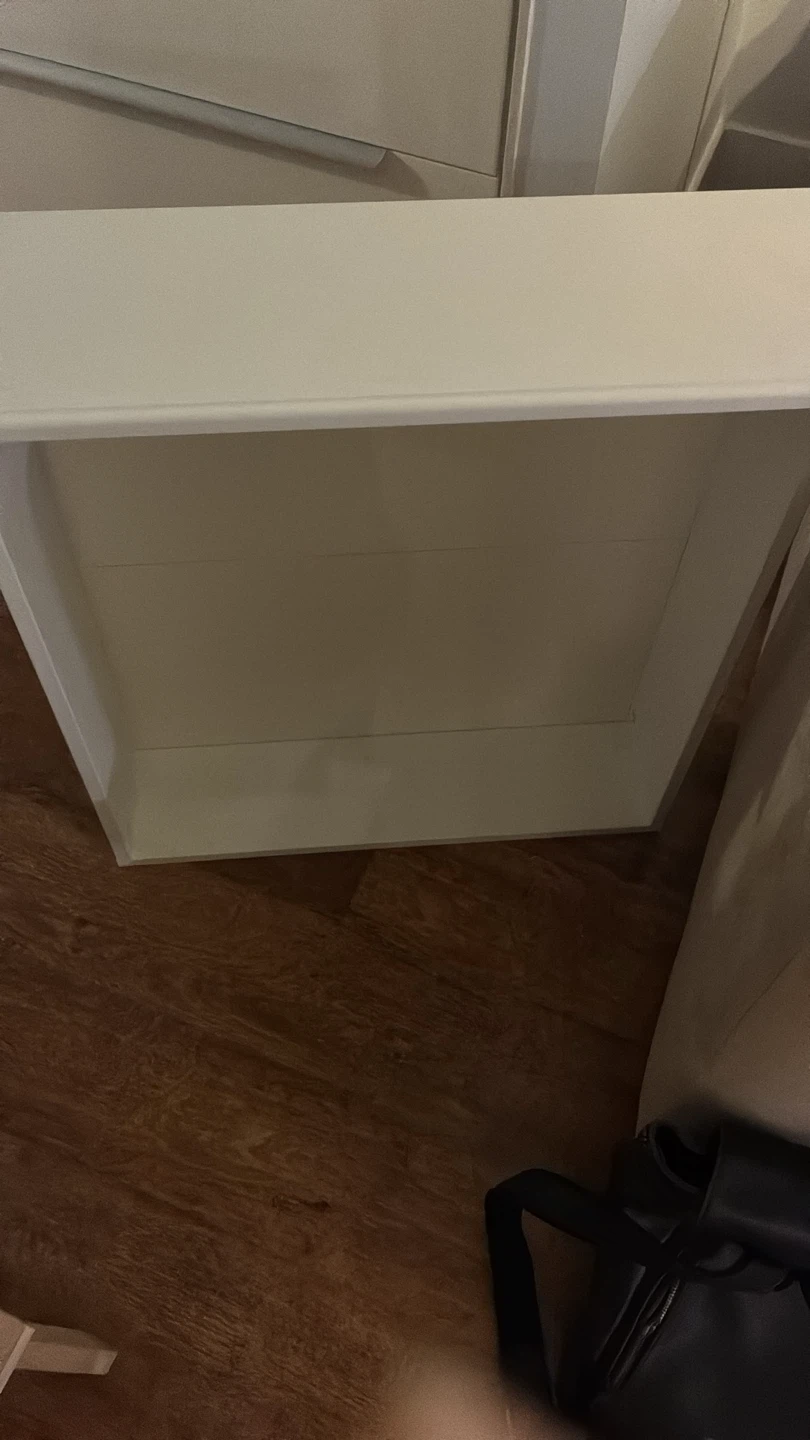 Double white IKEA bed frame with 4 storage drawers - photo 5