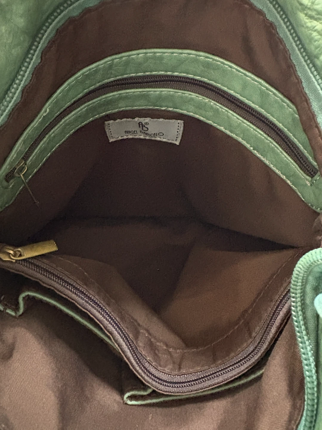 Angel Barcelo Green Faux Leather Crossbody Bag - photo 3