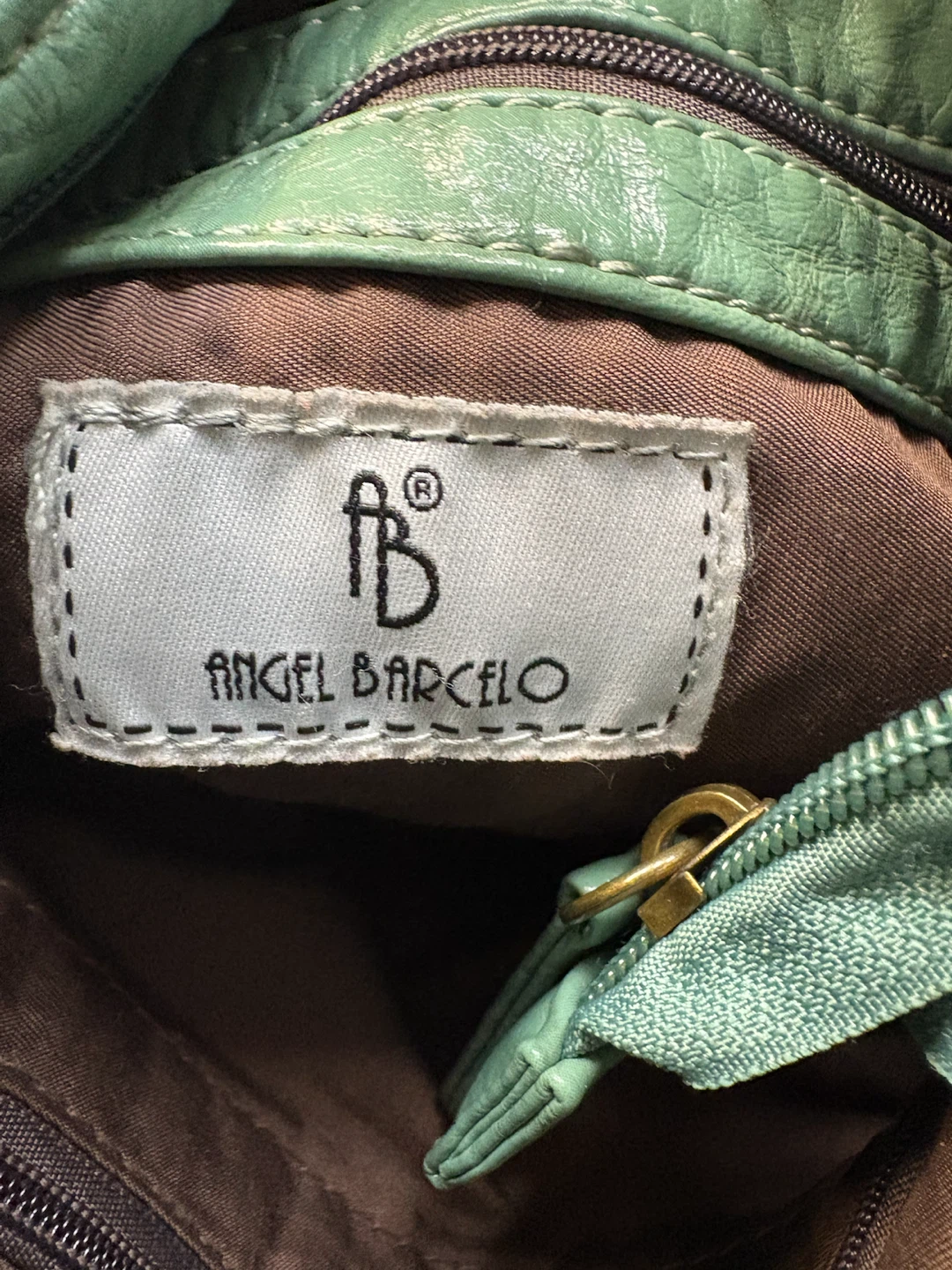 Angel Barcelo Green Faux Leather Crossbody Bag - photo 4