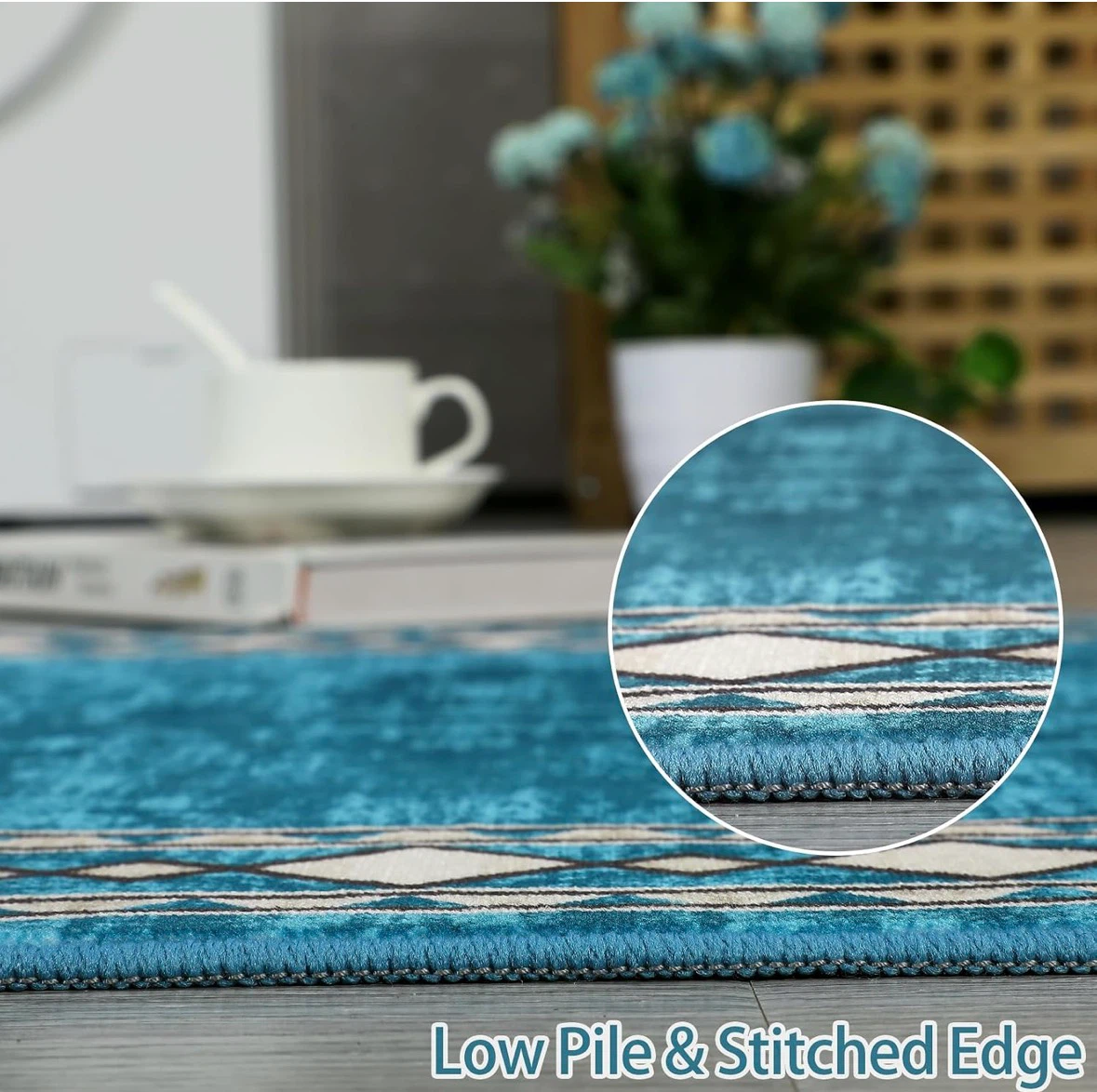 Blue Area Rug 9x12 ft - photo 5