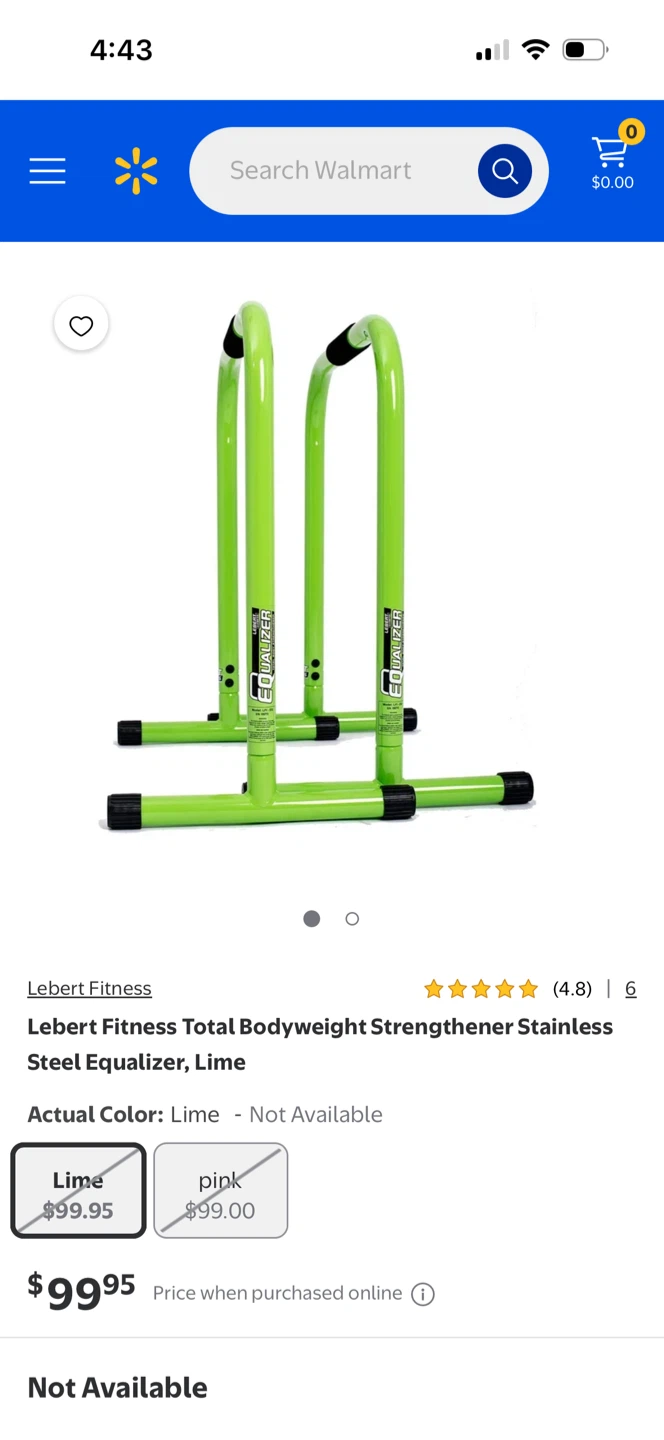 Lebert Fitness Equalizer Steel Bodyweight Strengthener - Lime - photo 3