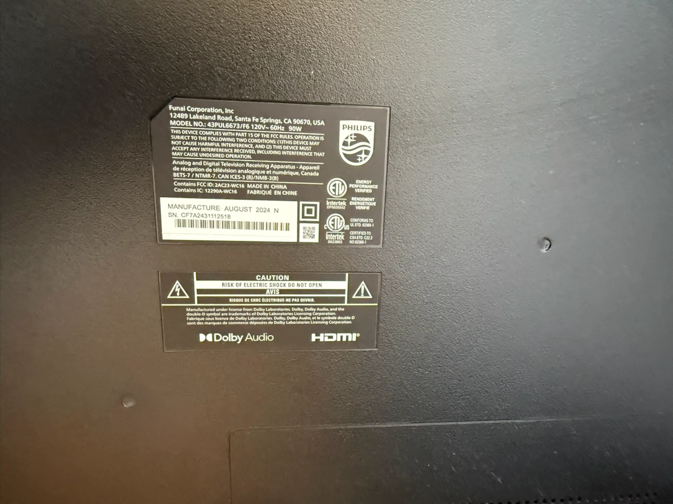 Philips 43" Roku TV 4K UHD 673 Series - photo 3