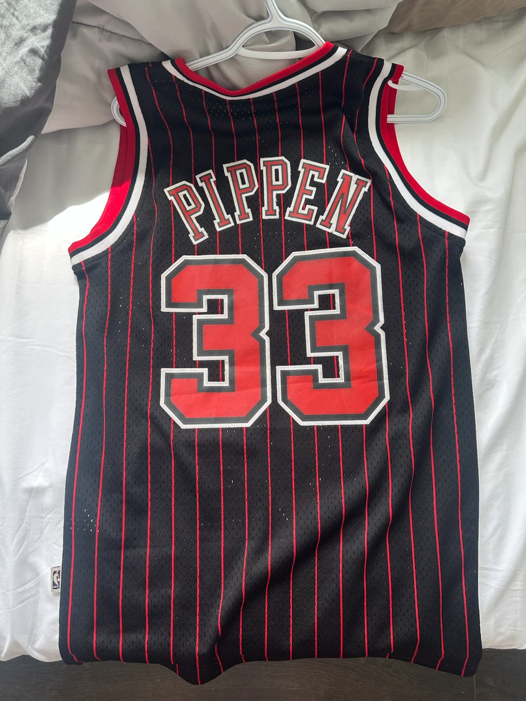Adidas Chicago Bulls Scottie Pippen #33 Pinstripe Jersey - photo 2