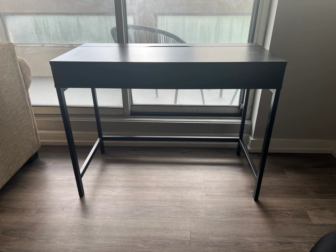 Black Desk with Drawers - photo 2