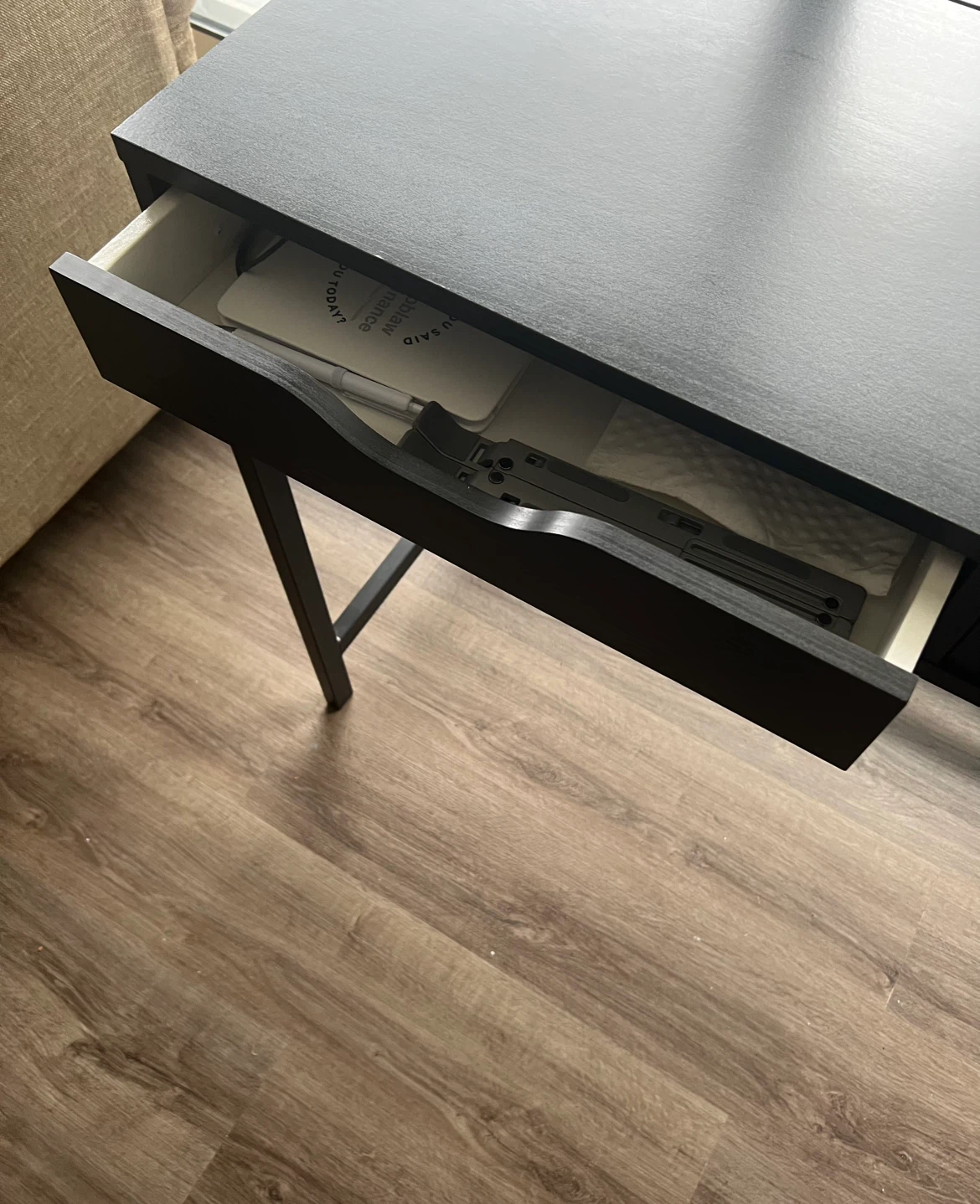 Black Desk with Drawers - photo 4