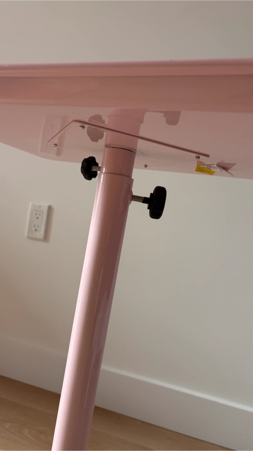 Pink Rolling Tray Table - photo 2