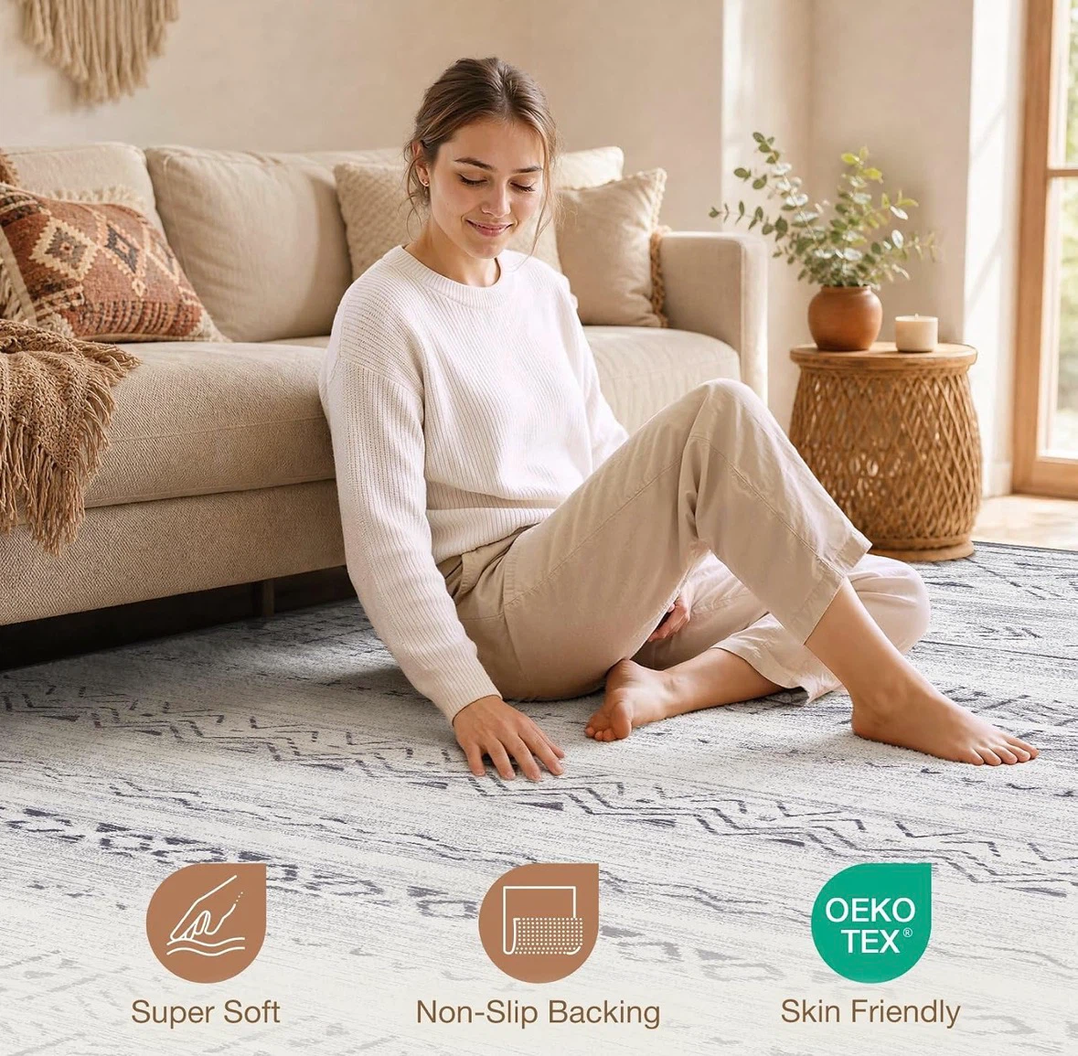 OEKO-TEX Certified Super Soft Area Rug - photo 3
