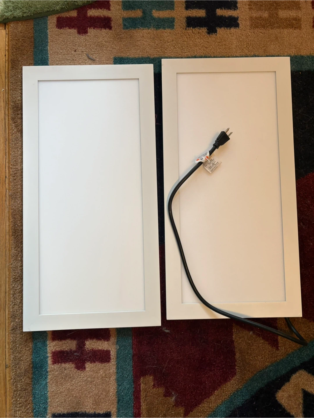 2x Flat Panel Garage Lights