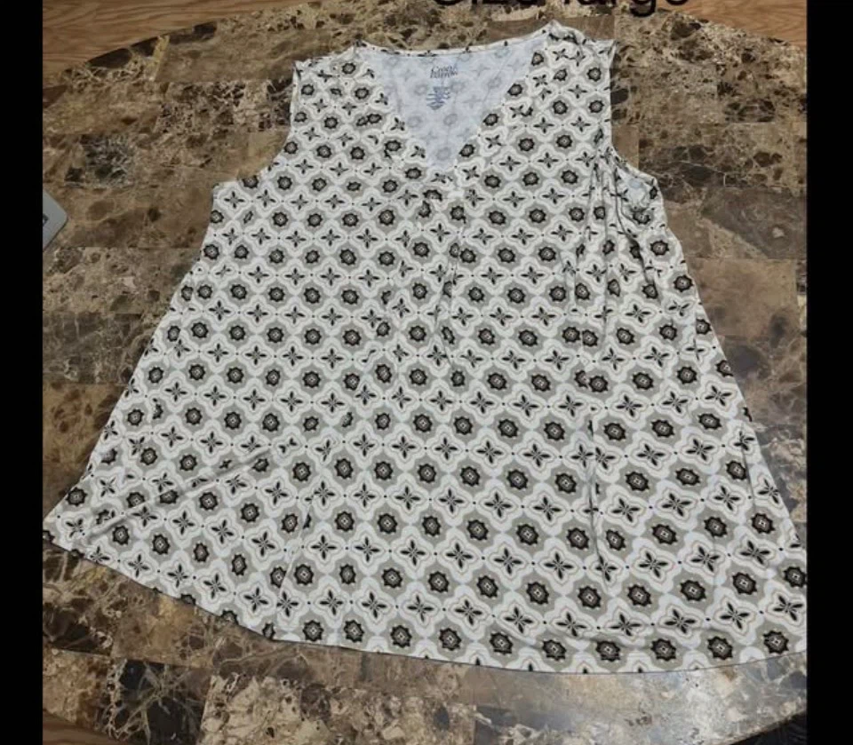 Croft & Barrow Sleeveless Knit Top - Women's Size L