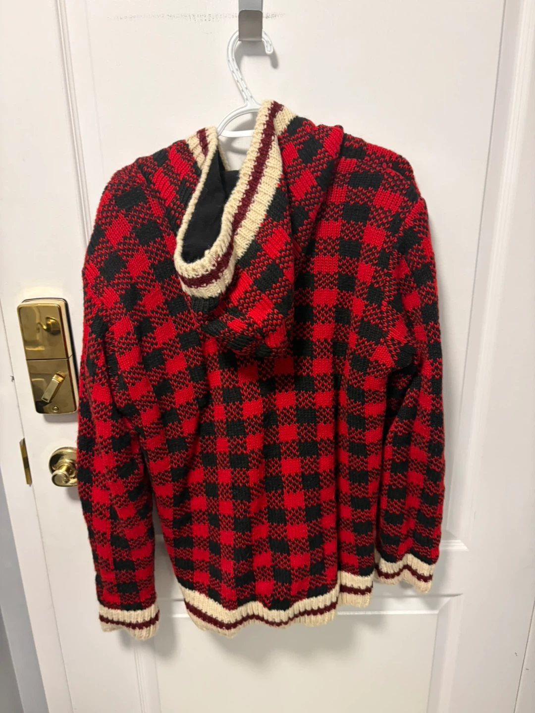 Imports Wool Buffalo Plaid Zip-Up Jacket - Size L - photo 2