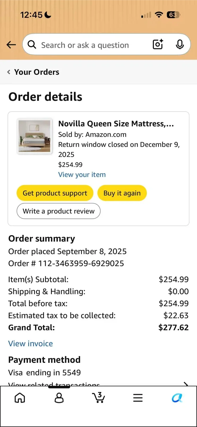 Novilla Queen Size Mattress and Bed Frame - photo 2