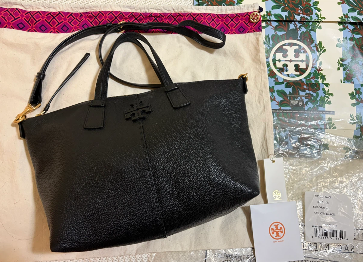 Tory Burch  McGraw Top-Zip Satchel Bag Black - photo 3