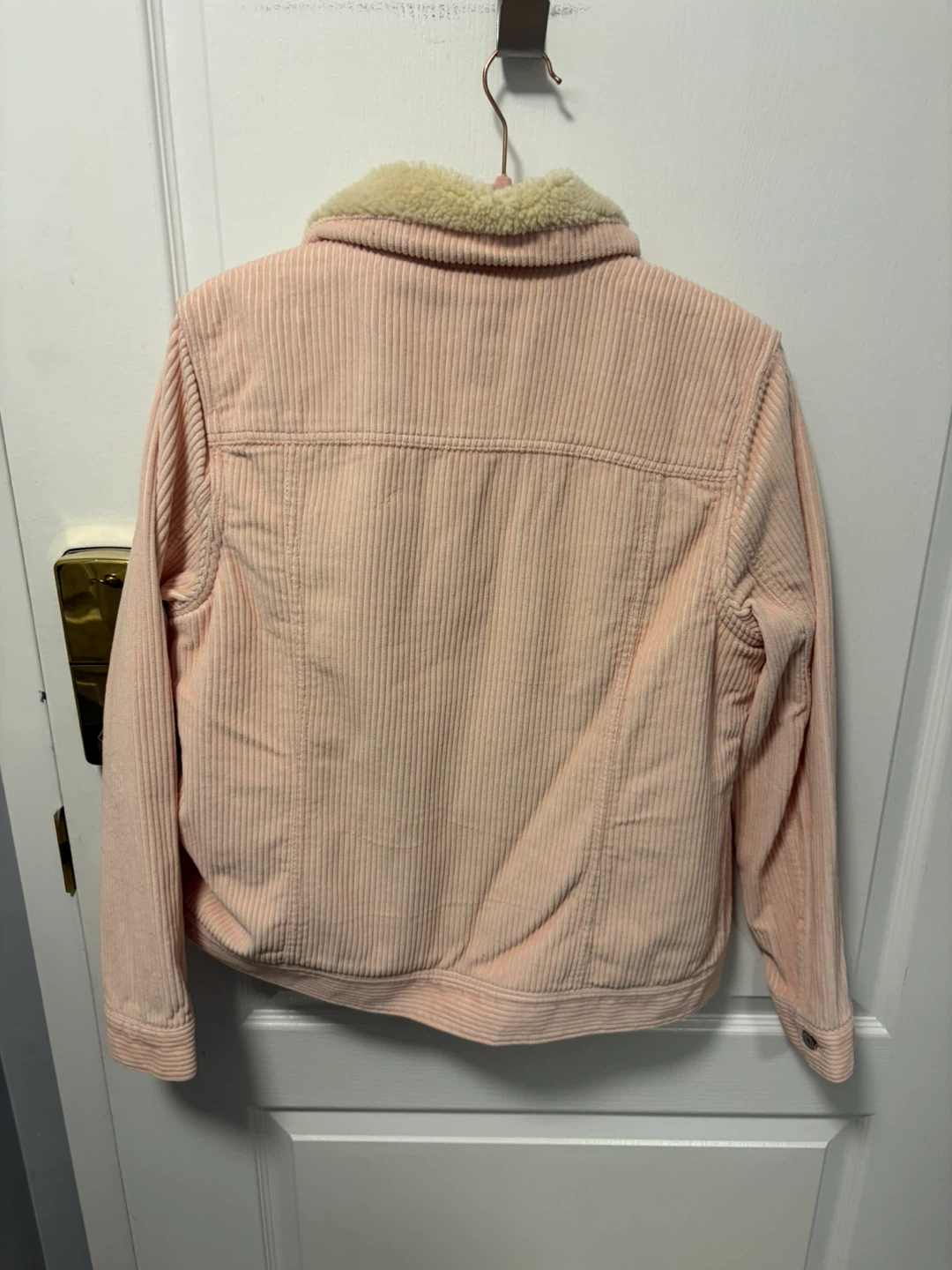Old Navy Pink Corduroy Sherpa Lined Jacket - photo 2