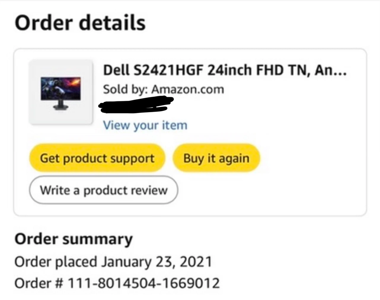 Dell 24 Inch FHD 144Hz Gaming Monitor - photo 2