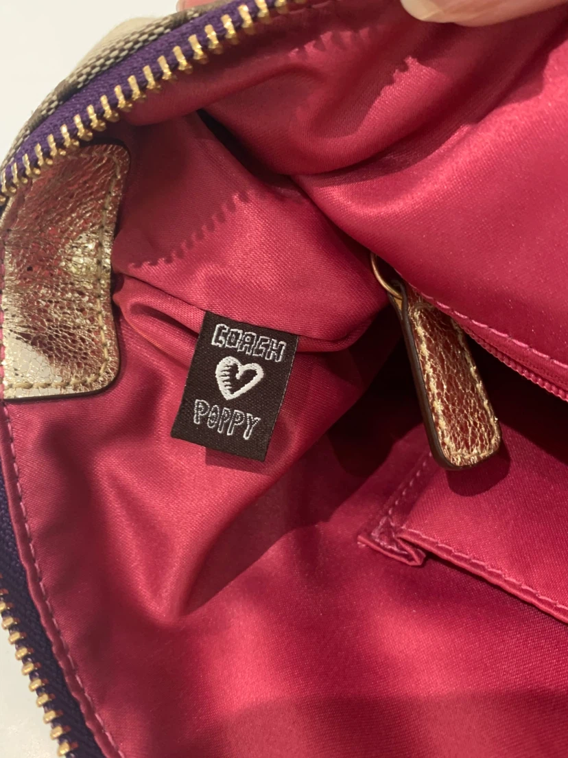 ✨ Coach Poppy Signature Tartan Appliqué Glam Tote ✨ - photo 5