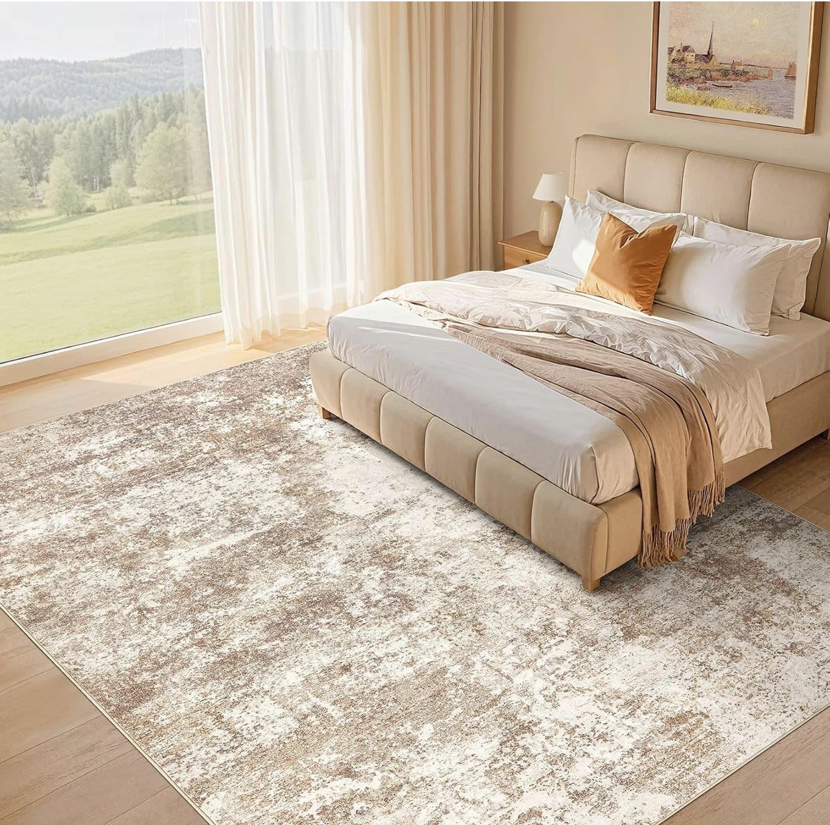 Area Rug 9' x 12' - Machine Washable, Kids & Pet Friendly - photo 2