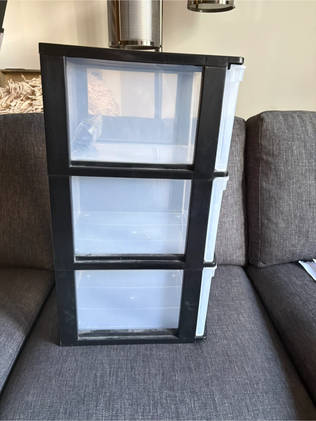 3-Drawer Plastic Storage Unit with Wheels - photo 3