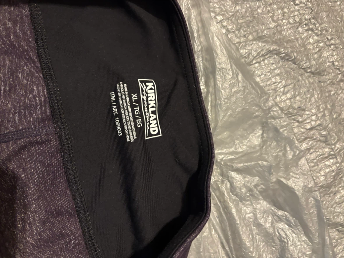 NWOT Kirkland Signature Women's Leggings XL Purple - photo 2