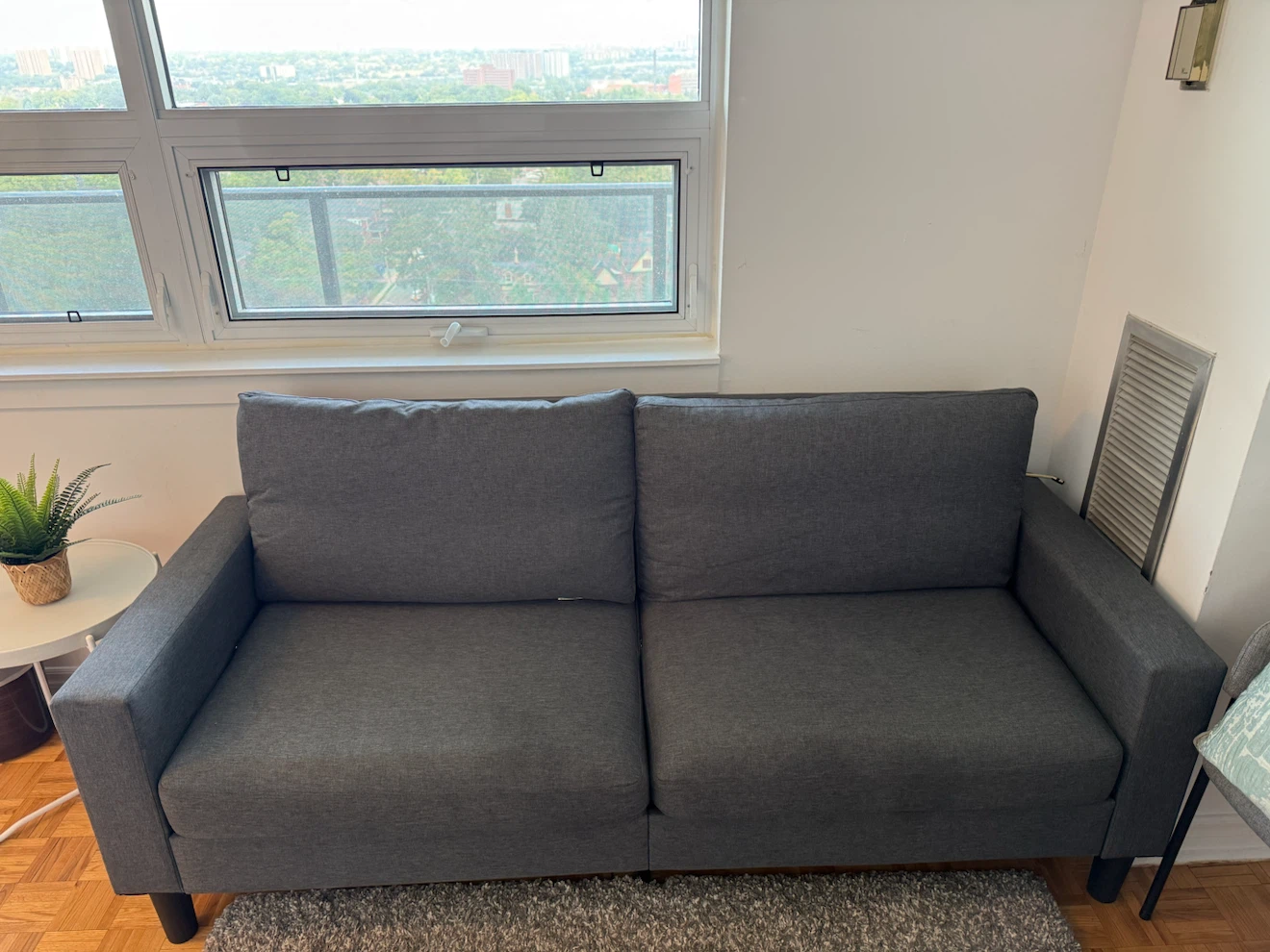 Dark Gray 2-Seater Sofa - photo 2