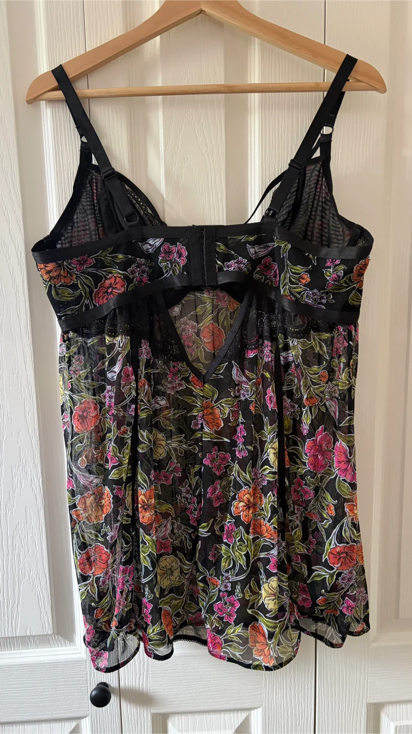 Floral Babydoll Lingerie - photo 2