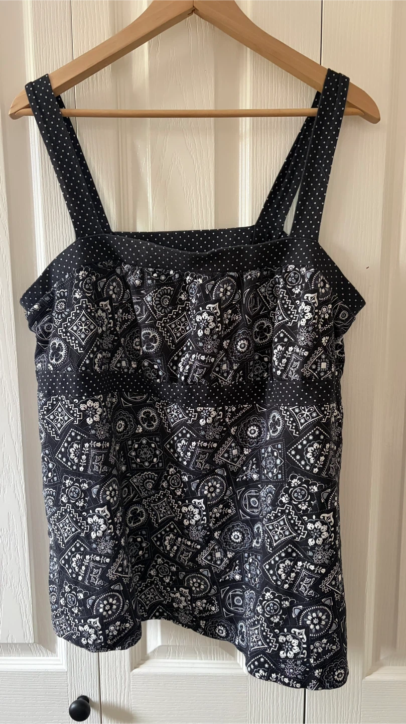 Black & White Patterned Tank Top