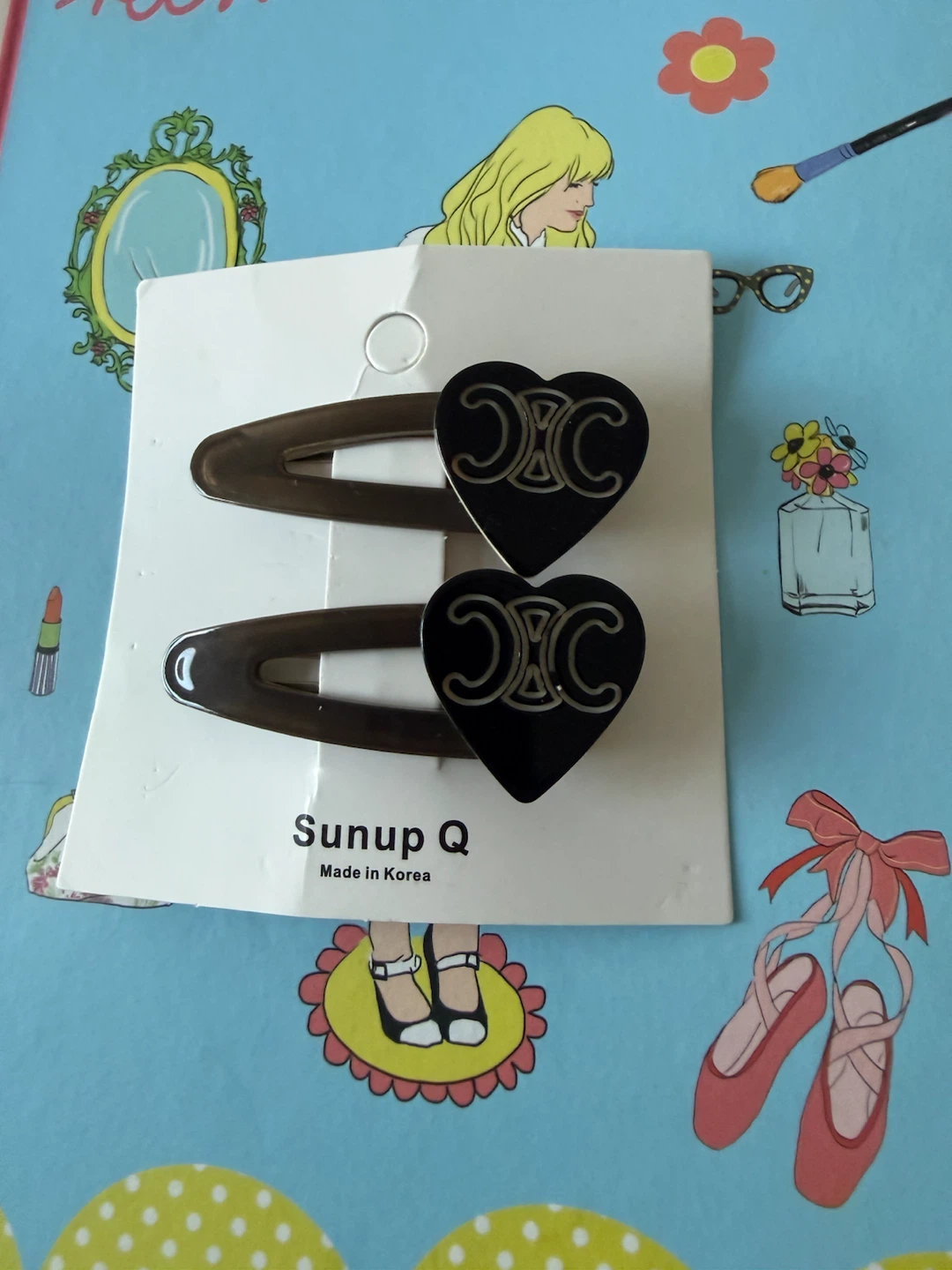 Korean heart sharp hair clip
