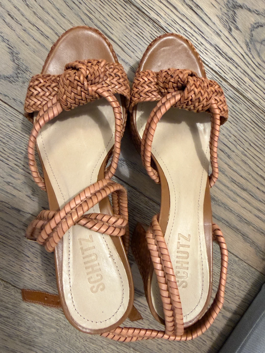 Schutz Platform Wedge Sandals