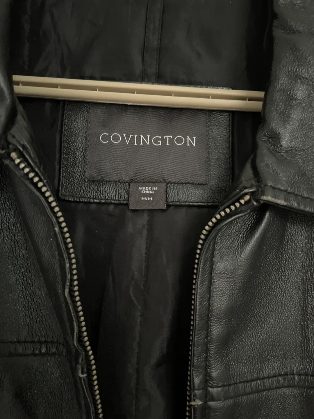 Covington Men's Black Genuine Leather Jacket - photo 3